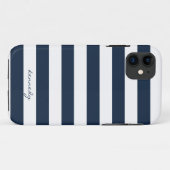 海軍ストライプなパターンパーソナライズなiPhone 5sケース Case-Mate iPhoneケース (裏面(横))