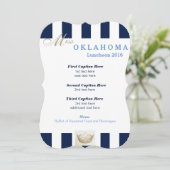 海軍ストライプなページェントの昼食会のプログラム・カード プログラム (スタンド正面)