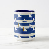 海軍ストライプ ツートーンマグカップ (中央)