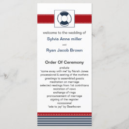 海軍ストライプ、ライフブイ航海のー、結婚式 プログラム