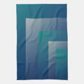 海軍ティール（緑がかった色）の灰色 キッチンタオル (縦)