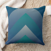 海軍ティール(緑がかった色)の灰色 クッション (ブランケット)