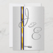 海軍デジタルカムフラージュの結婚式招待状 招待状 (裏面)