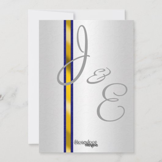 海軍デジタルカムフラージュの結婚式招待状 招待状 (裏面)