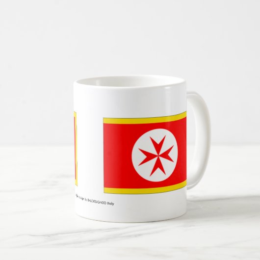 海軍トスカーナ·メディチの旗 コーヒーマグカップ (正面右)