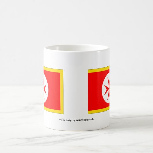 海軍トスカーナ·メディチの旗 コーヒーマグカップ (中央)