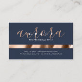 海軍バラ金ゴールドエレガンス 名刺 (裏面)