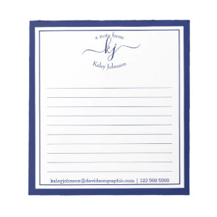 海軍パーソナライズされた名 メモ帳から ノートパッド