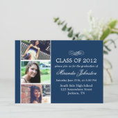 海軍ファンシーのフォトストリップ卒業発表 招待状 (スタンド正面)