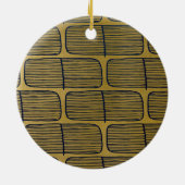 海軍フォーマル金ゴールドフェイクミニマル希望 セラミックオーナメント (裏面)