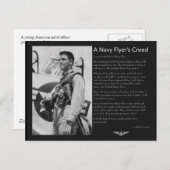 海軍フライヤーの信条 ポストカード (正面/裏面)
