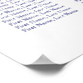 海軍フローラと赤面結婚の座席表 ポスター (角)