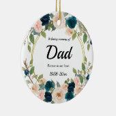 海軍フローラを愛する記憶のパパオーナメント セラミックオーナメント (右)