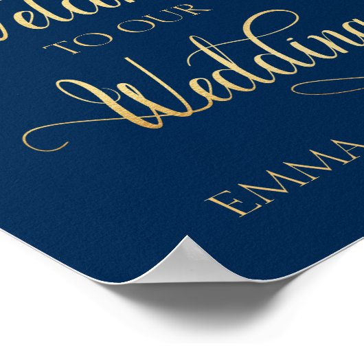 海軍ブルゴーニュ結婚ー金ゴールドへようこそ ポスター (角)