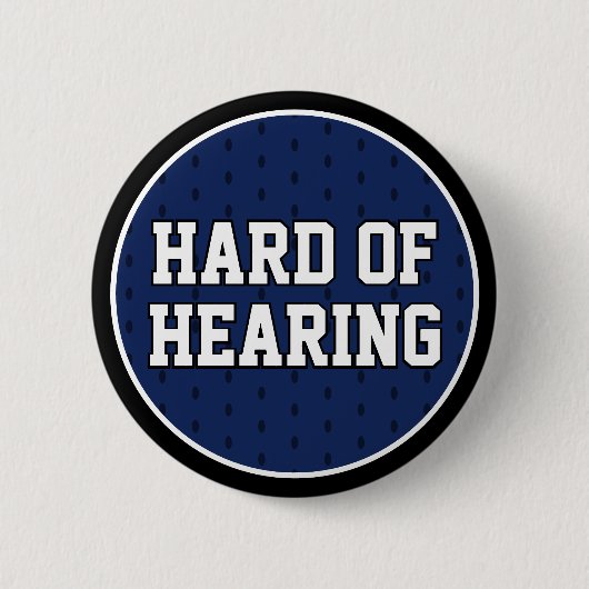 海軍ブルースポーティ大学難聴覚懸命 缶バッジ (正面)