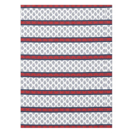 海軍ペイズリーー愛国的なストライプテーブルクロス テーブルクロス