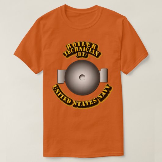 海軍ボイラー技術者 Tシャツ (デザイン正面)