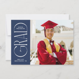 海軍ミニマモダンリストの卒業発表 招待状