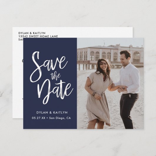 海軍ミニモダンマリストの写真をスクリプトで撮影日を保存 案内ポストカード (正面/裏面)