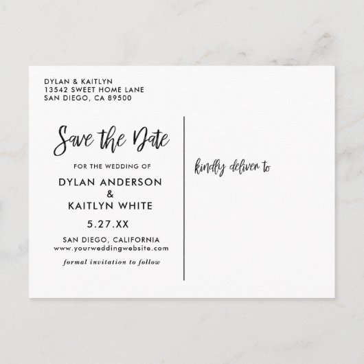 海軍ミニモダンマリストの写真をスクリプトで撮影日を保存 案内ポストカード (裏面)