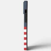 海軍モダンとモノグラムのいかりのストライプ Case-Mate iPhoneケース (裏面 / 左)