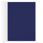 海軍モダンな渦巻の結婚式のテーブル数カード (内側 (右))