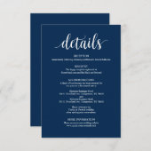 海軍モダンの素朴詳細·エンクロージャ·カード エンクロージャーカード (正面/裏面)