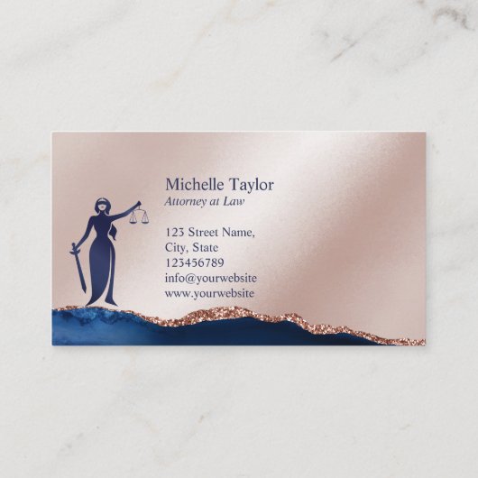 海軍モダンバラ金ゴールド弁護士弁護士事務所 名刺 (裏面)