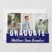 海軍モダン卒業生3写真部卒業 案内状 (正面)