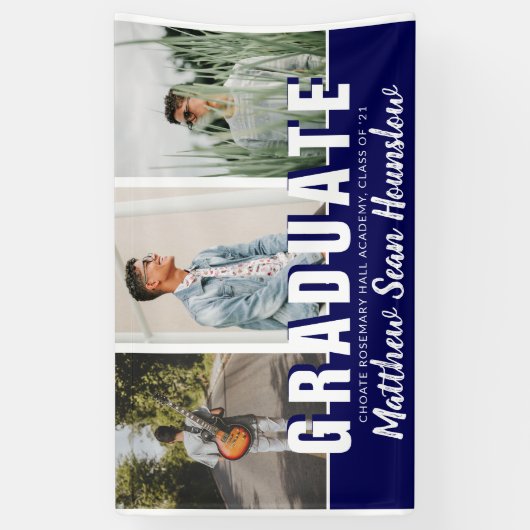 海軍モダン卒業生3写真部卒業 横断幕 (縦)