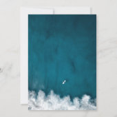 海軍モダン沿岸航海の結婚式招待状 招待状 (裏面)