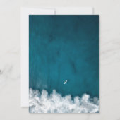 海軍モダン沿岸航海の結婚式招待状 招待状 (裏面)