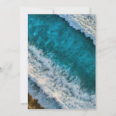 海軍モダン波航海の結婚式招待状 招待状 (裏面)