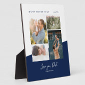 海軍モダン父の日のギフト写真コラージプラーク フォトプラーク (側面)