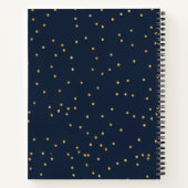 海軍モダン赤面フローラ枠レシピ本 ノートブック (裏面)