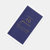 海軍モダン金ゴールド10周年結婚パーティー (コーナー)