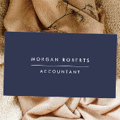 海軍モダン青色会計士弁護士又はプロフェッショナル 名刺