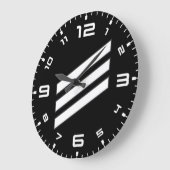 海軍ランクE-3船乗り ラージ壁時計 (傾斜)