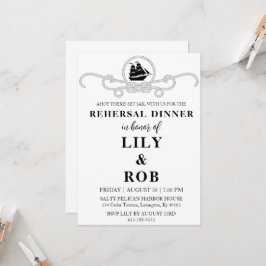 海軍ロープリハ航海のーサルディナー招待状 招待状