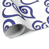 海軍二重ハート ラッピングペーパー (ロールコーナー)