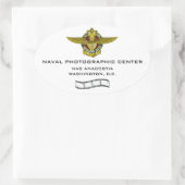 海軍写真センターのシール 楕円形シール (バッグ)