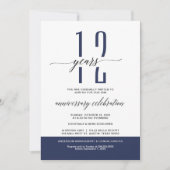 海軍勤モダン務記念日パーティー招待状 招待状 (正面)