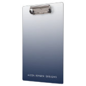 海軍勾配グラデーションパーソナライズされた クリップボード (左)