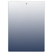 海軍勾配グラデーションパーソナライズされた クリップボード (裏面)