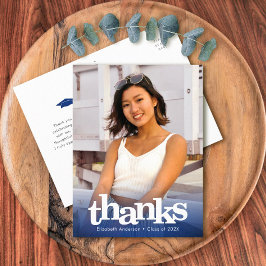 海軍卒業写真はっきりしたタイポグラフィ感謝していユー ポストカード