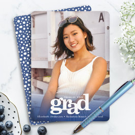 海軍卒業写真はっきりしたタイポグラフィ 案内状