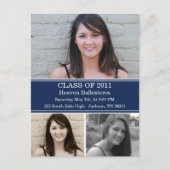 海軍卒業式ポストカード招待状 インビテーションポストカード (正面)