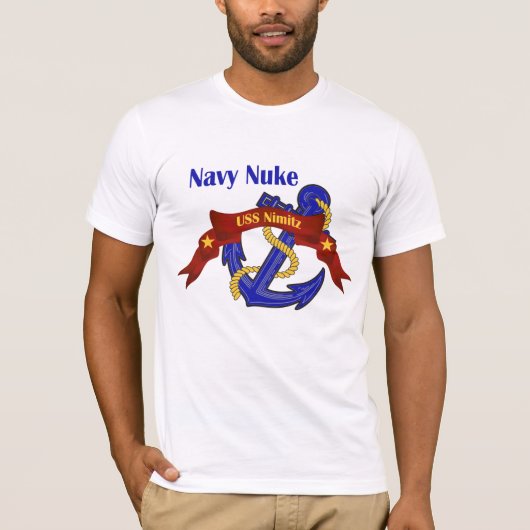 海軍原子力の~ USS Nimitz Tシャツ (正面)