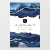 海軍及び銀大切灰石企業の ウィンドウサイン (シート)