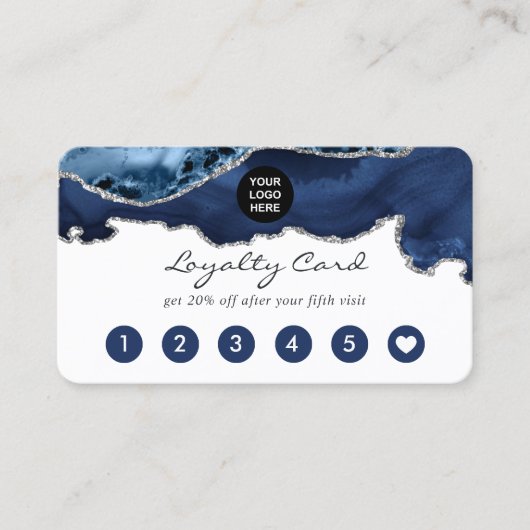 海軍及び銀大切灰石企業の ロイヤリティカード (正面)